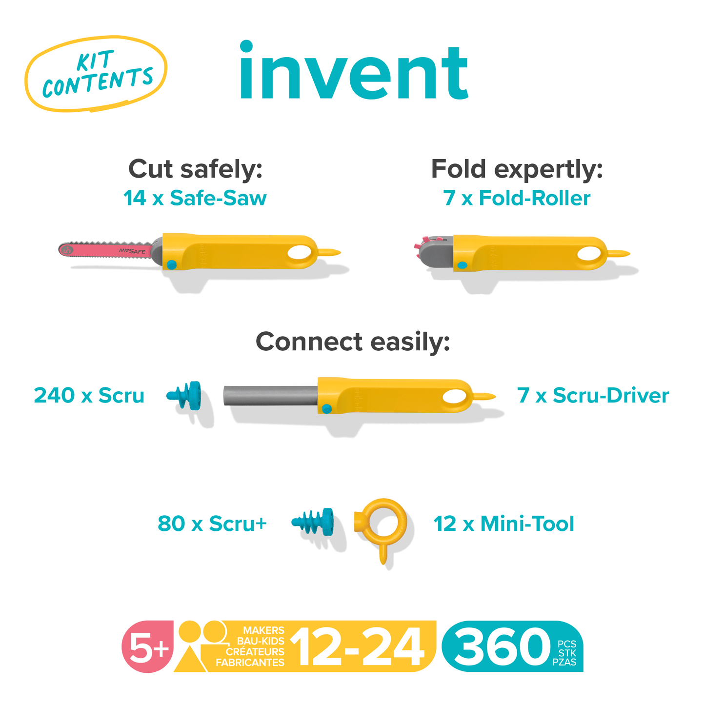 Makedo Invent Cardboard Construction Kit