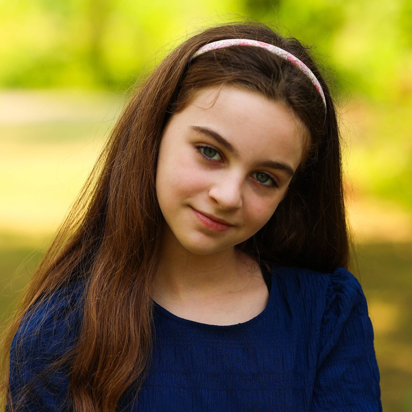 Frog Sac - Thin Floral Headband - Non Slip Hair Accessories for Kids