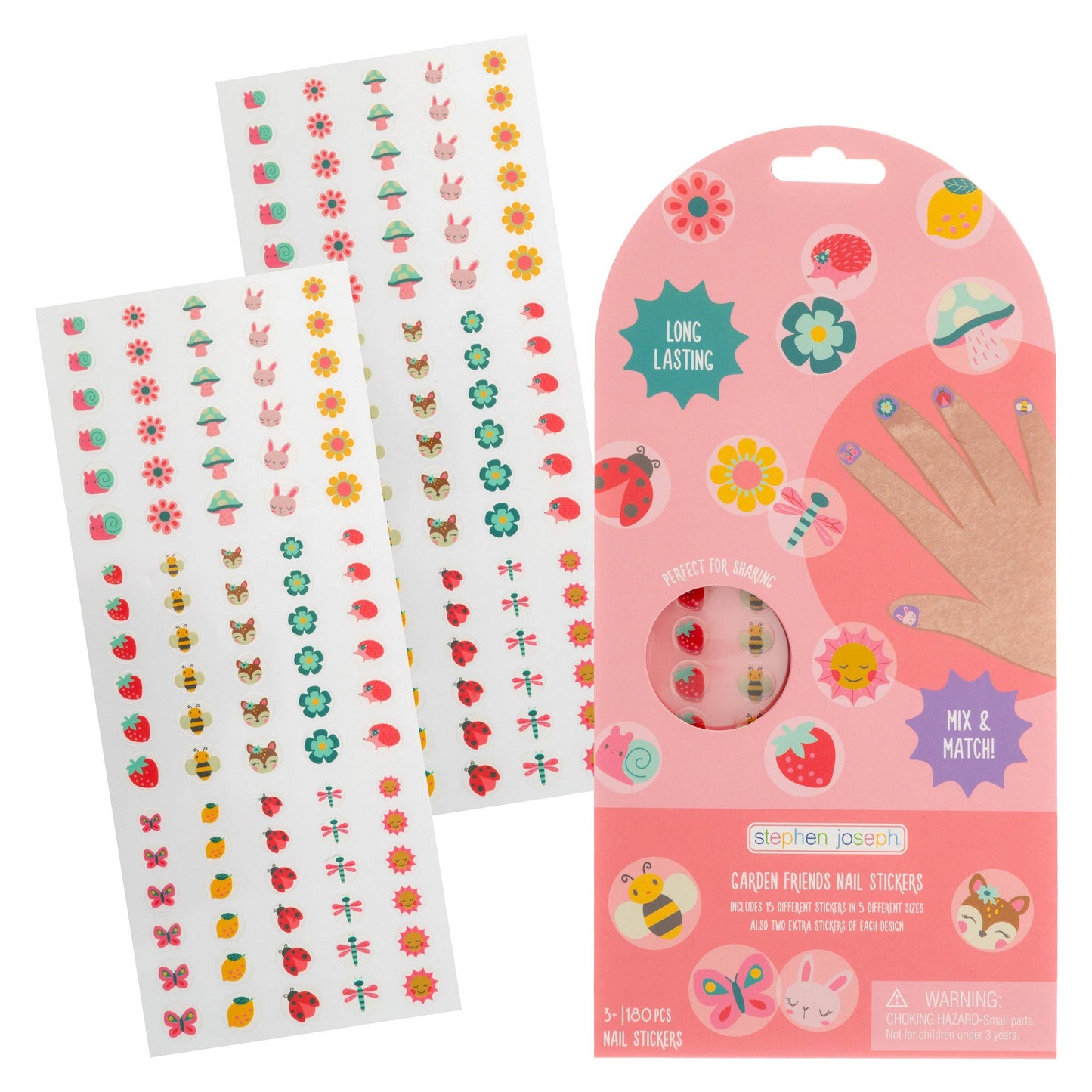 Stephen Joseph Clear Nail Stickers
