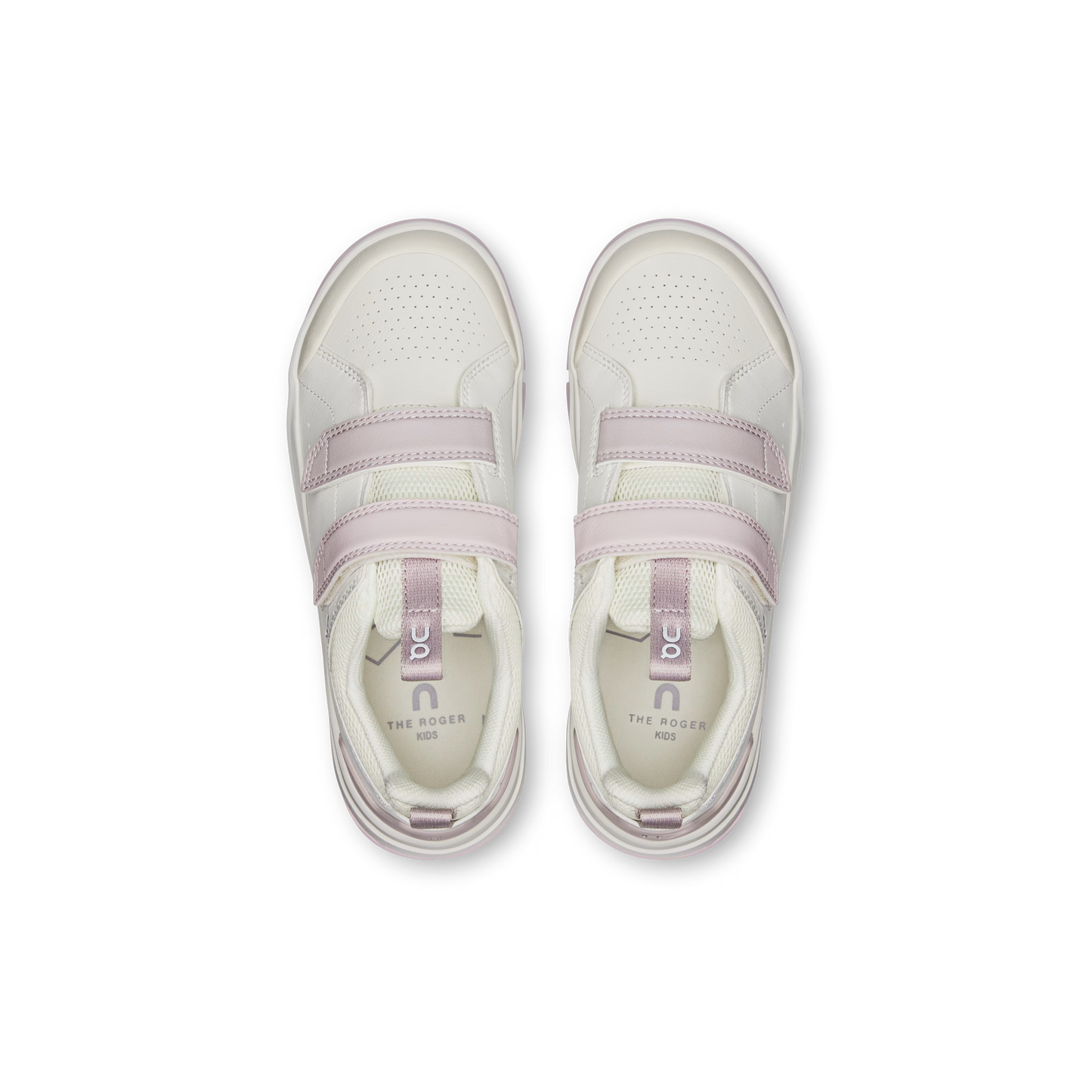 On The Roger Kids Lifestyle Shoe - Ivory | Orchid