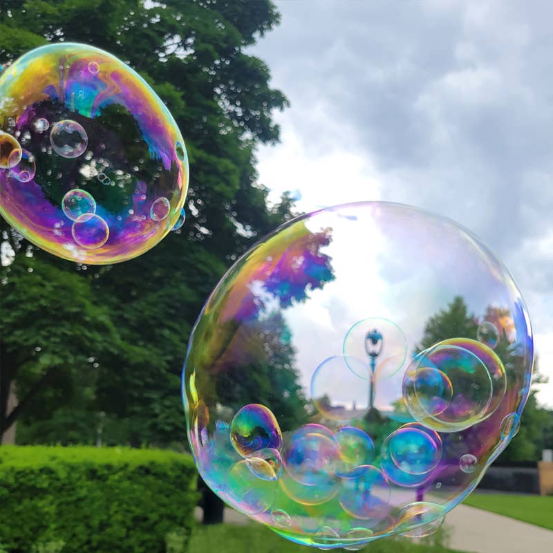 Wishbone Products - Bubble Blower Toy Bubbles in Bubbles 4 oz, Blister Pack