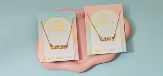 Foxy Originals - Forever Mama Bubble Letter Necklace