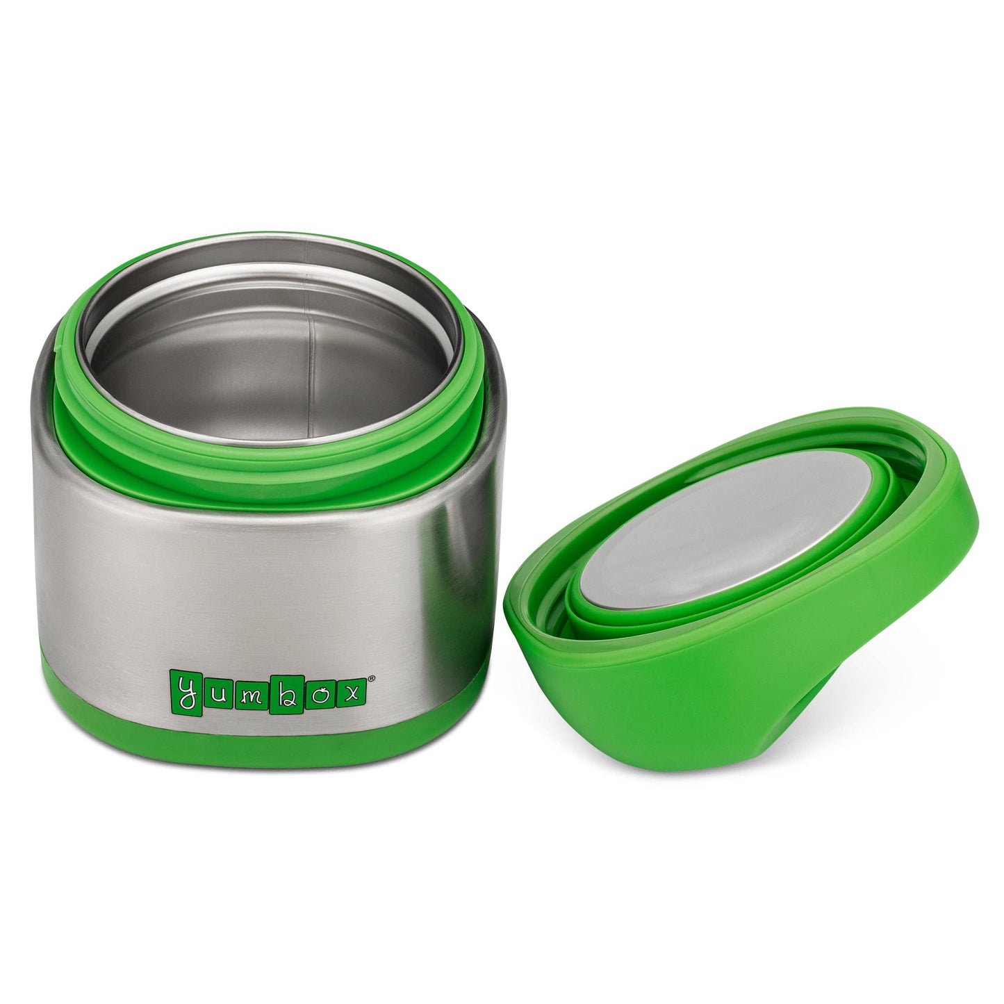 Yumbox - Yumbox Cubi Thermal Food Jar for Kids - Easy Carry and Open Lid 10 oz  - Apple Green