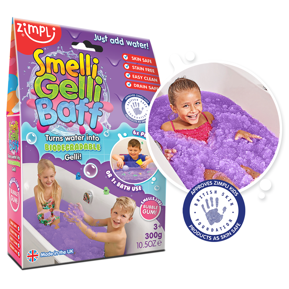 Zimpli Kids - Zimpli Smelli Gelli Baff - Uk Made Kids Sensory Bath Toy