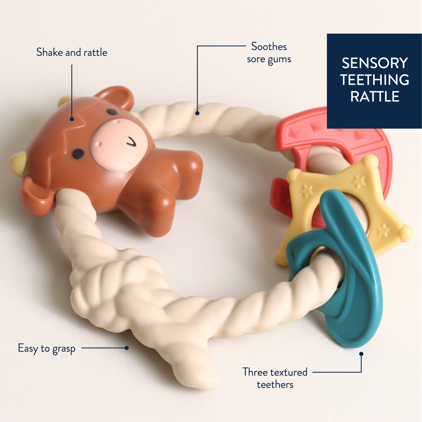 Itzy Ritzy - Ritzy Rattle Silicone Teether Rattle