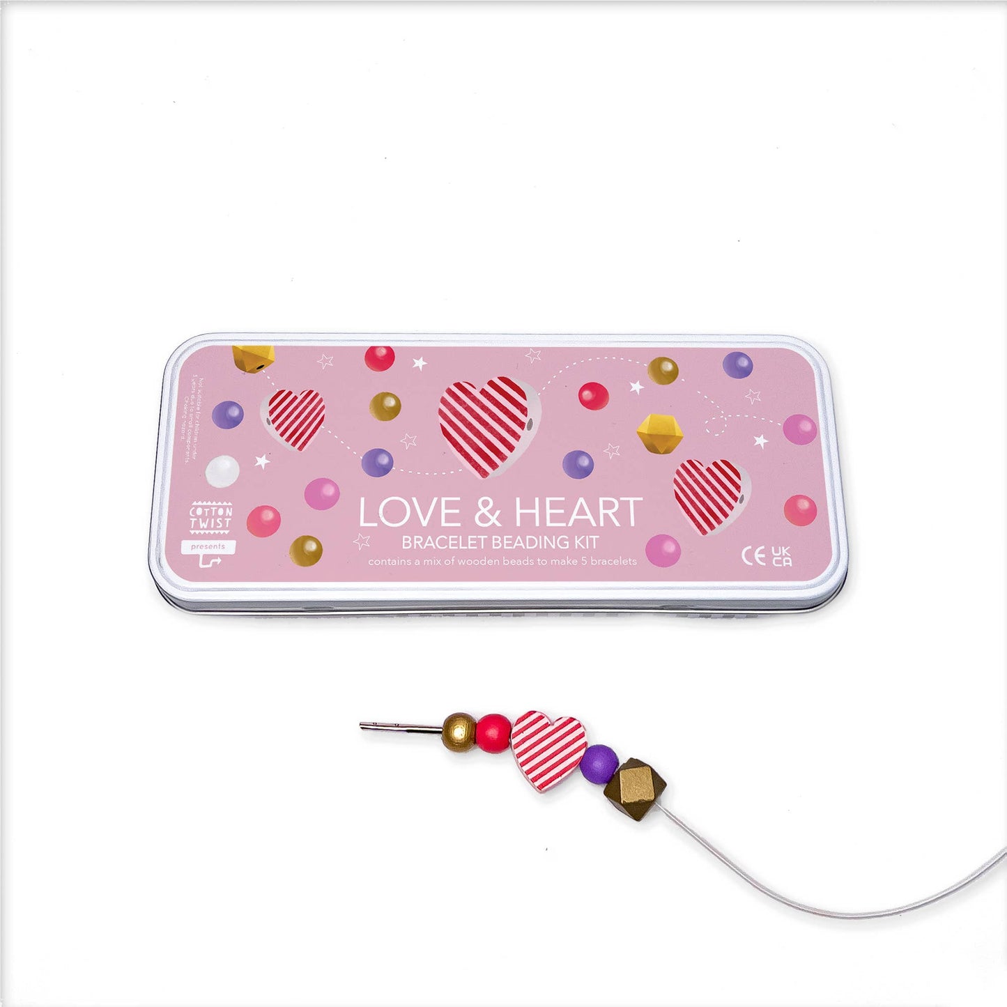 Cotton Twist - Love & Hearts Bracelet Bead Kit