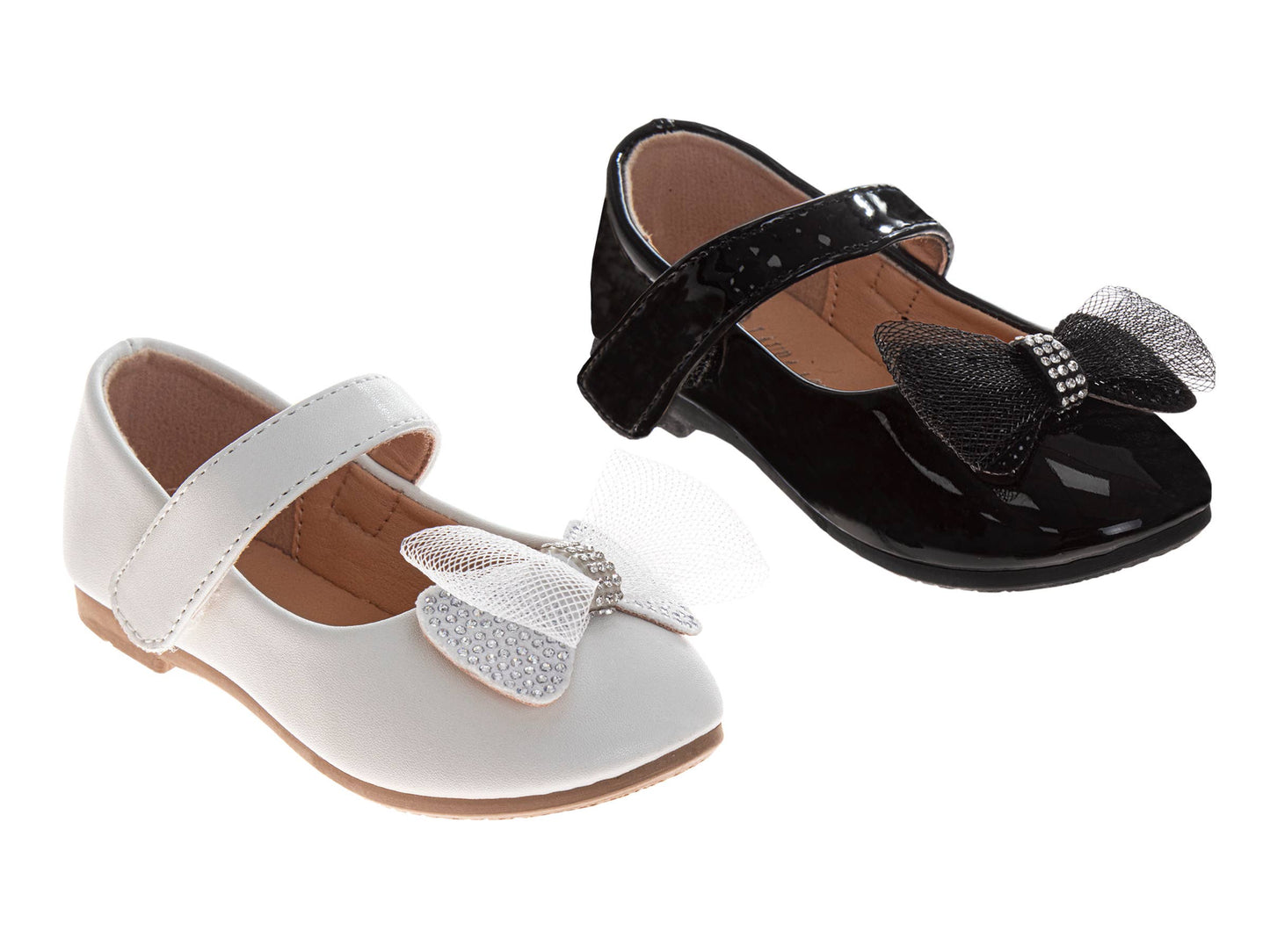 Josmo Shoes Inc - Laura Ashley Girls Black Flats Shoes (Toddler / Little Kids)