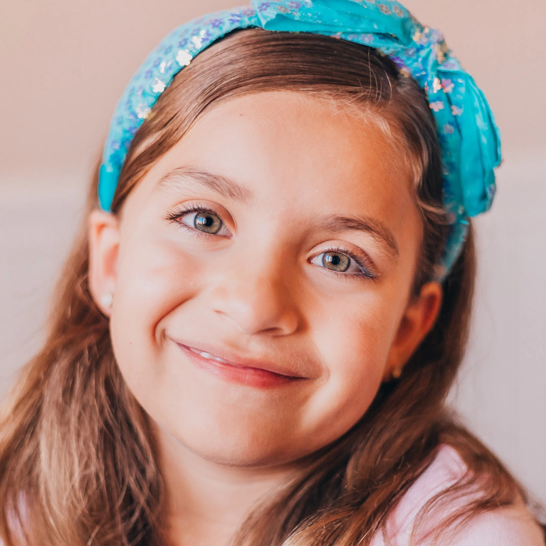 Frog Sac - Big Bow Headband - Double Layer Sequin