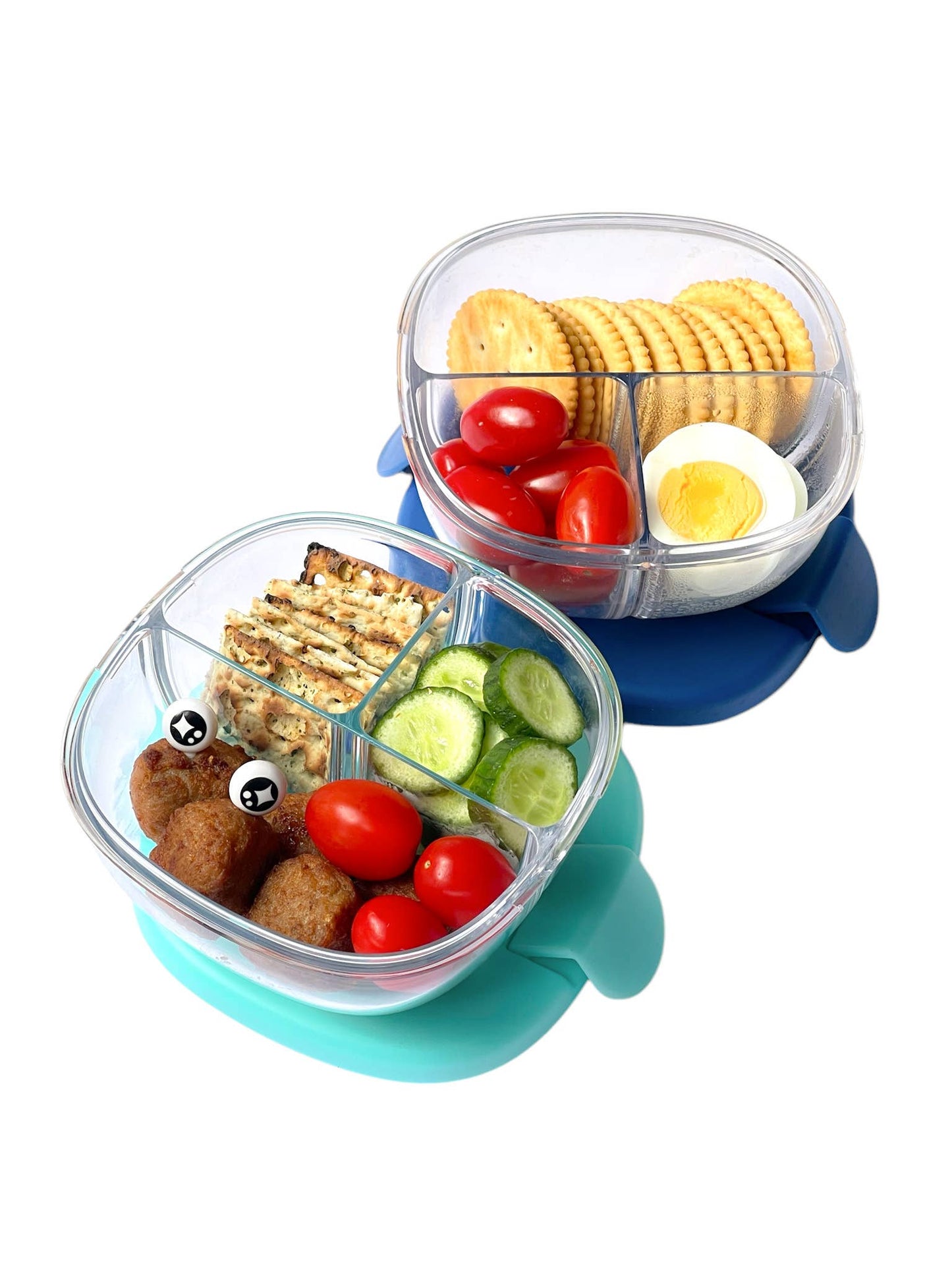 Yumbox - Leakproof Snack Bowl with 3 Compartments - Raspberry Pink