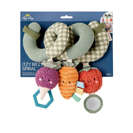 Itzy Ritzy - Itzy Bitzy Spiral Car Seat Activity Toy: Veggie