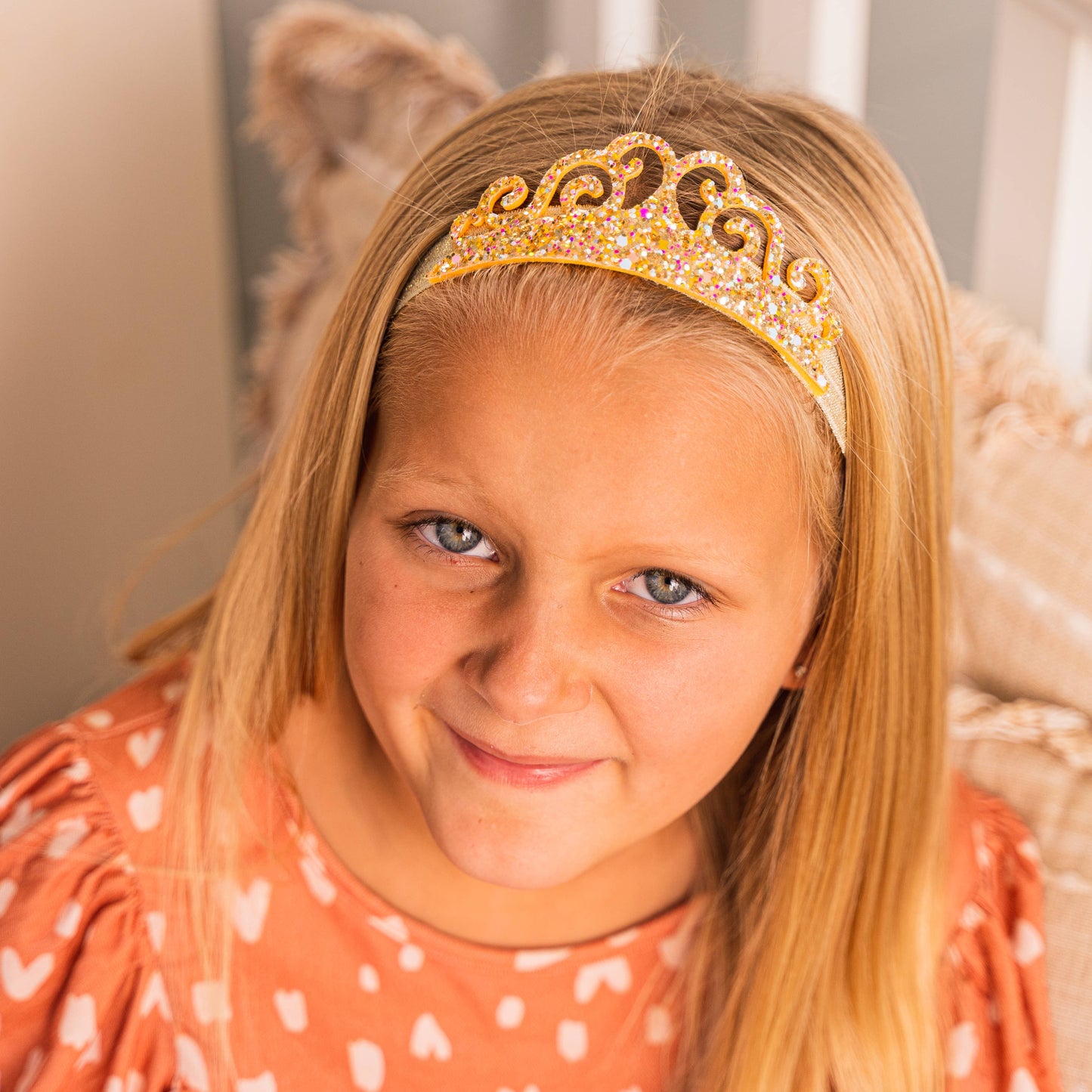 Frog Sac - Stretch Glitter Princess Tiara Headbands