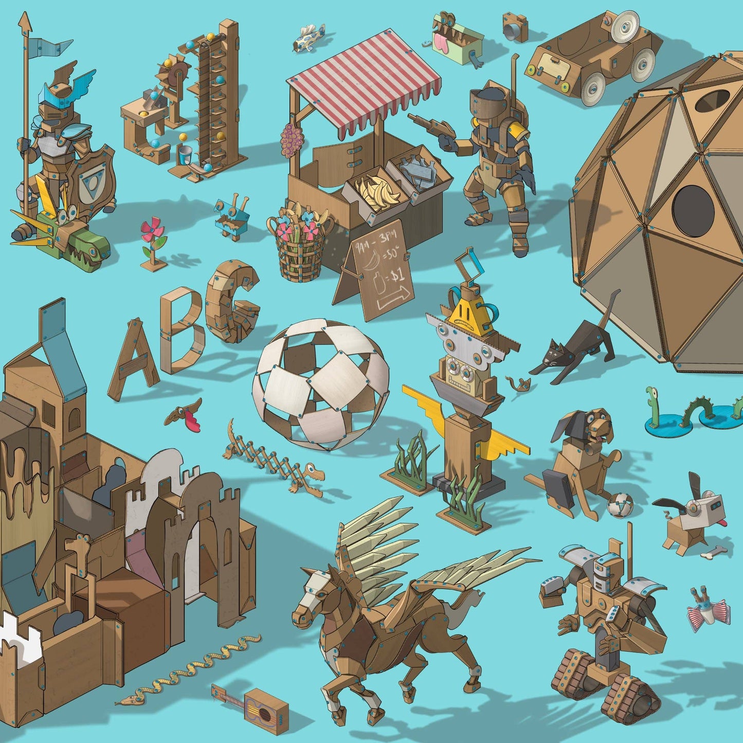 Makedo Invent Cardboard Construction Kit