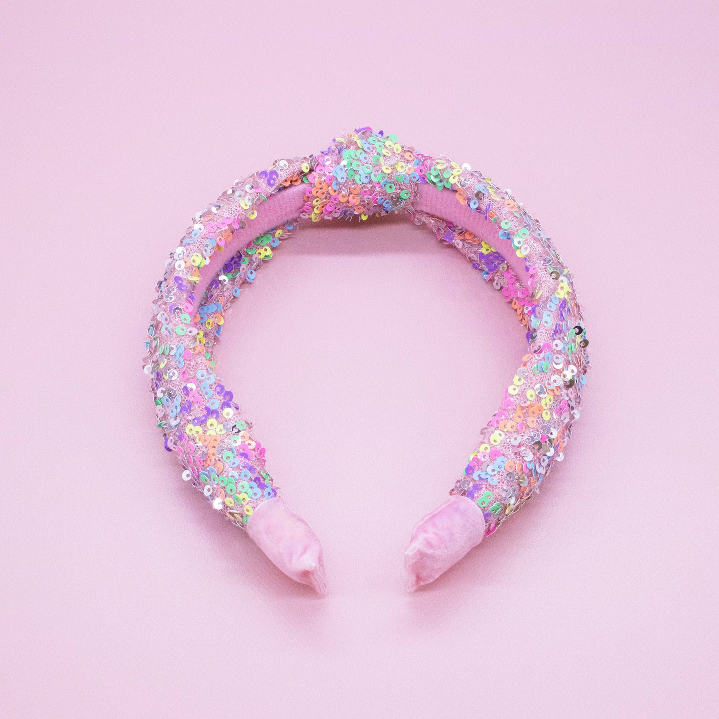 Frog Sac - Kids Knot Headband - Sequin Knotted Hair Band Accessories