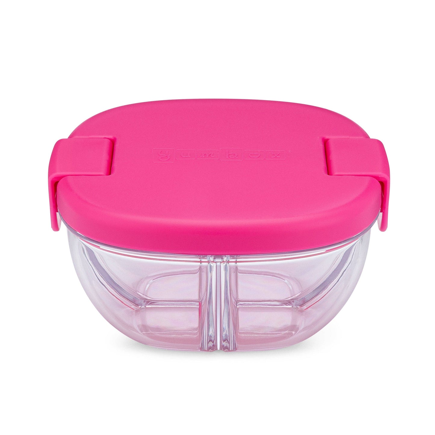 Yumbox - Leakproof Snack Bowl with 3 Compartments - Raspberry Pink