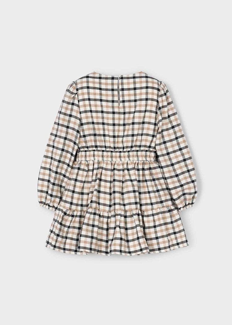 Mayoral - Plaid Dress with Bow Details