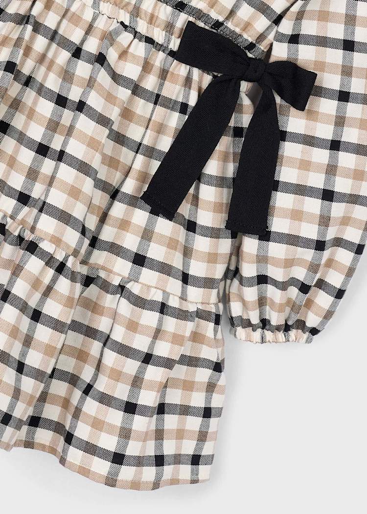 Mayoral - Plaid Dress with Bow Details
