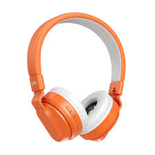 headphone orange with white background