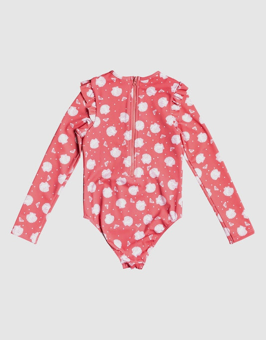 Roxy - Desert Rose Shella - Long Sleeve  - 5Y - UPF 50 Onsie