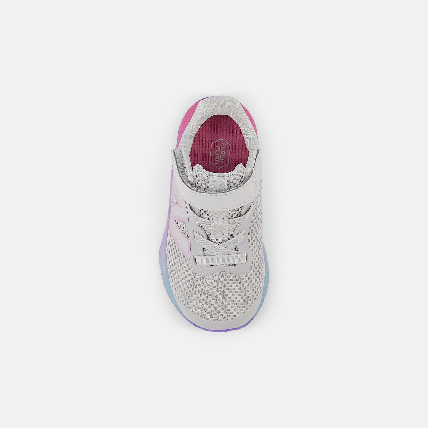 New Balance Fresh Foam Arishi v4 Running Shoes – Bungee Lace with Top Strap - Toddler - Grey Matter