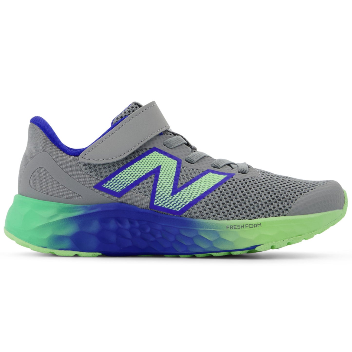 New Balance Fresh Foam Arishi v4 Running Shoes - Bungee Lace with Top Strap - Little Kid - Slate Grey