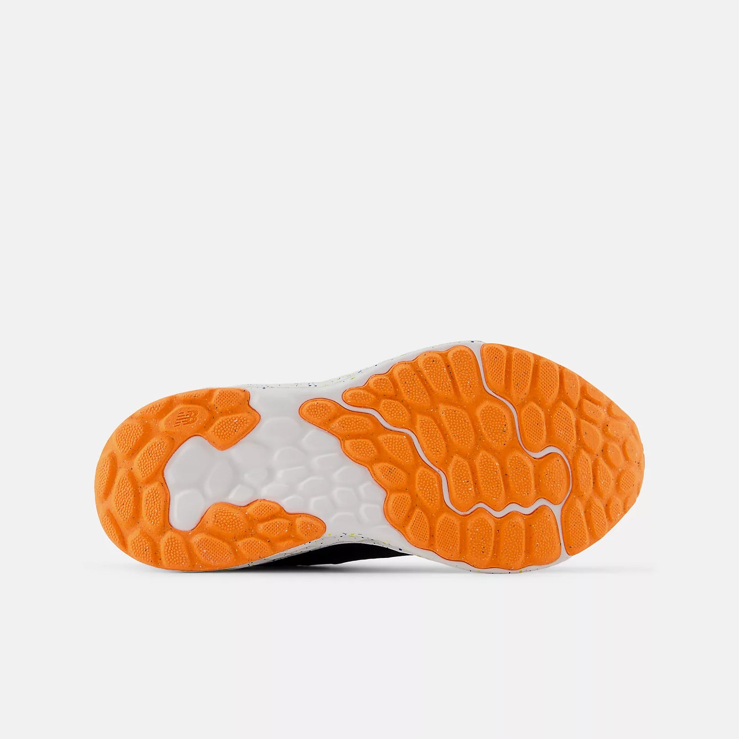 New Balance - Fresh Foam Arishi v4 Running Shoe - Bungee Lace with Top Strap - Little Kid - Black with Blaze Orange