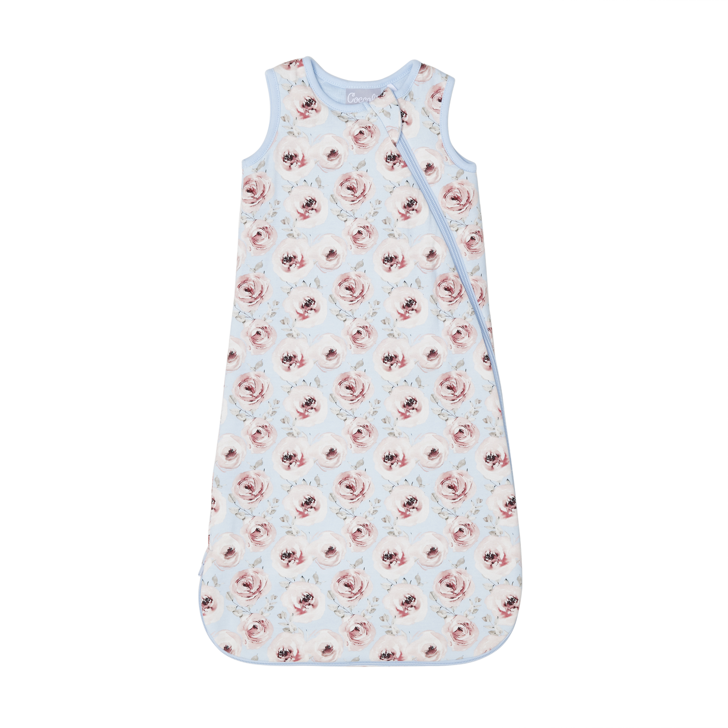 Coccoli Modal Sleepsack 1.5 tog - Pink Peonies on Blue