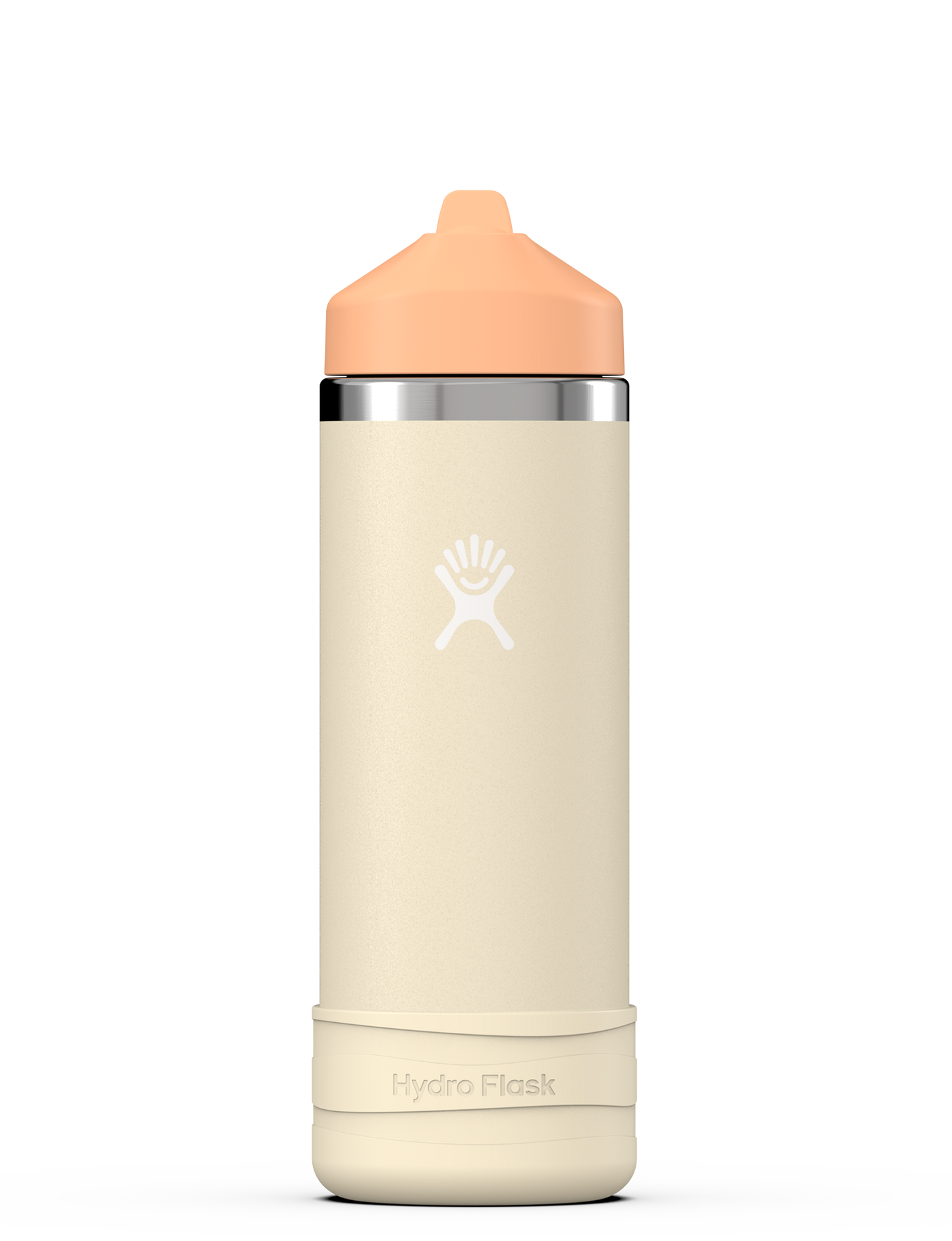 Hydro Flask - 18 OZ Kids Wide Mouth Straw Cap And Boot Coconut