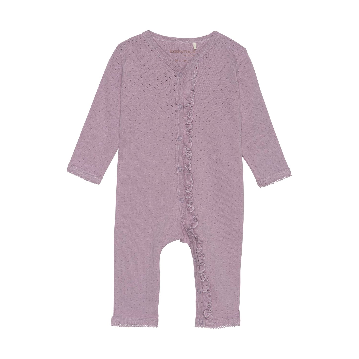 Fixoni - Infant Girl Jumpsuit Long-Sleeved Pointelle