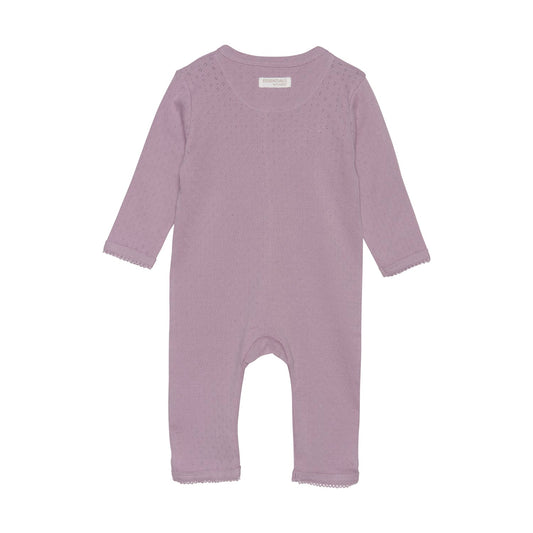Fixoni - Infant Girl Jumpsuit Long-Sleeved Pointelle