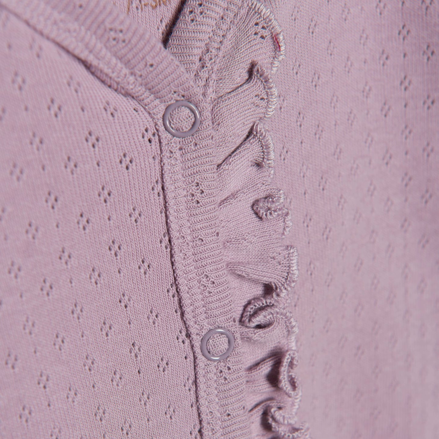 Fixoni - Infant Girl Jumpsuit Long-Sleeved Pointelle