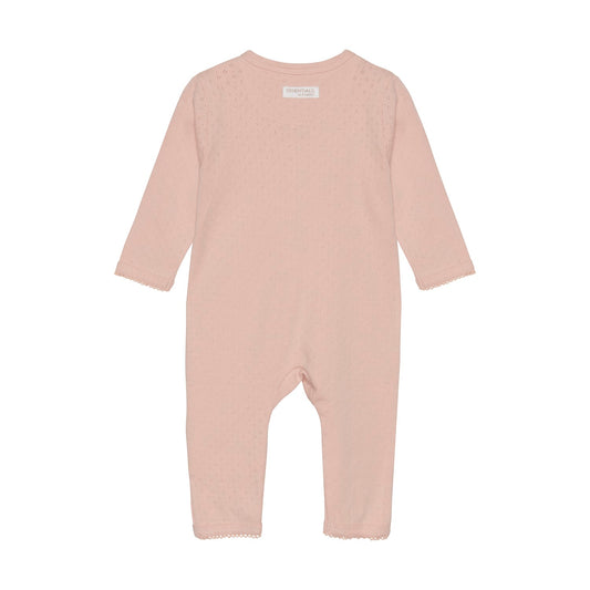 Fixoni - Infant Girl Jumpsuit Long-Sleeved Pointelle
