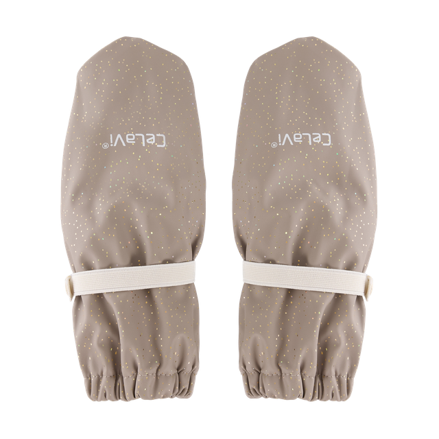 CeLaVi Kids' Padded PU Mittens with Fleece Lining