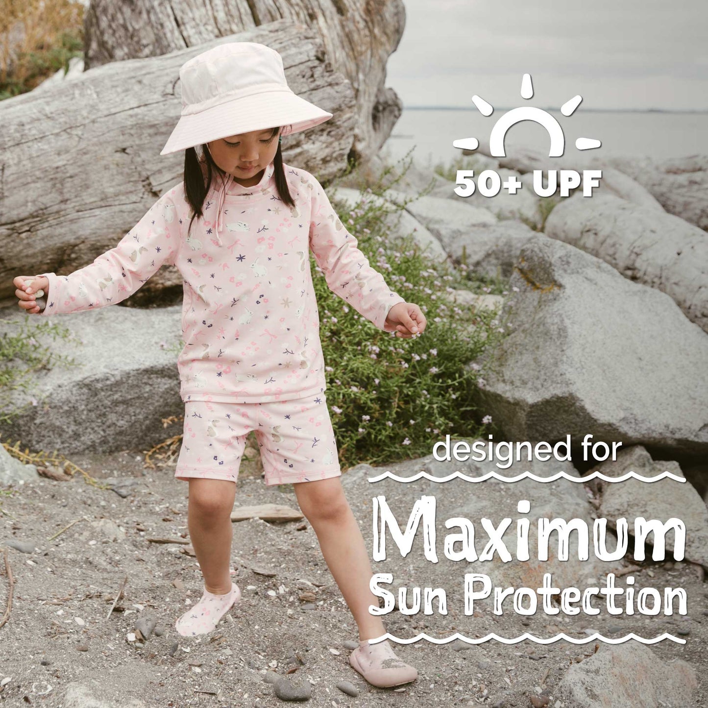 Jan & Jul - Kids UV Swim Trunks