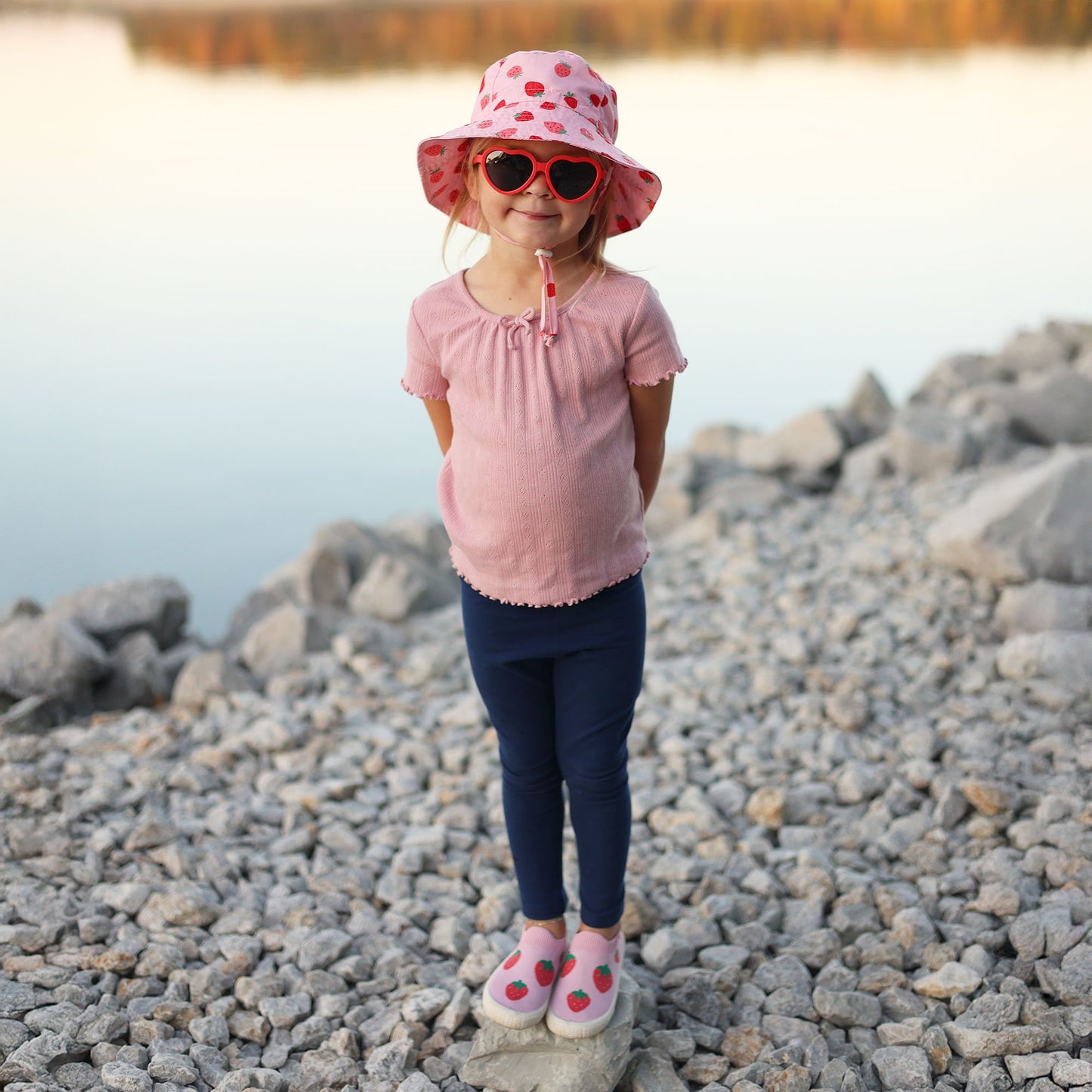 Jan & Jul - Kids Polarized Heart Sunglasses